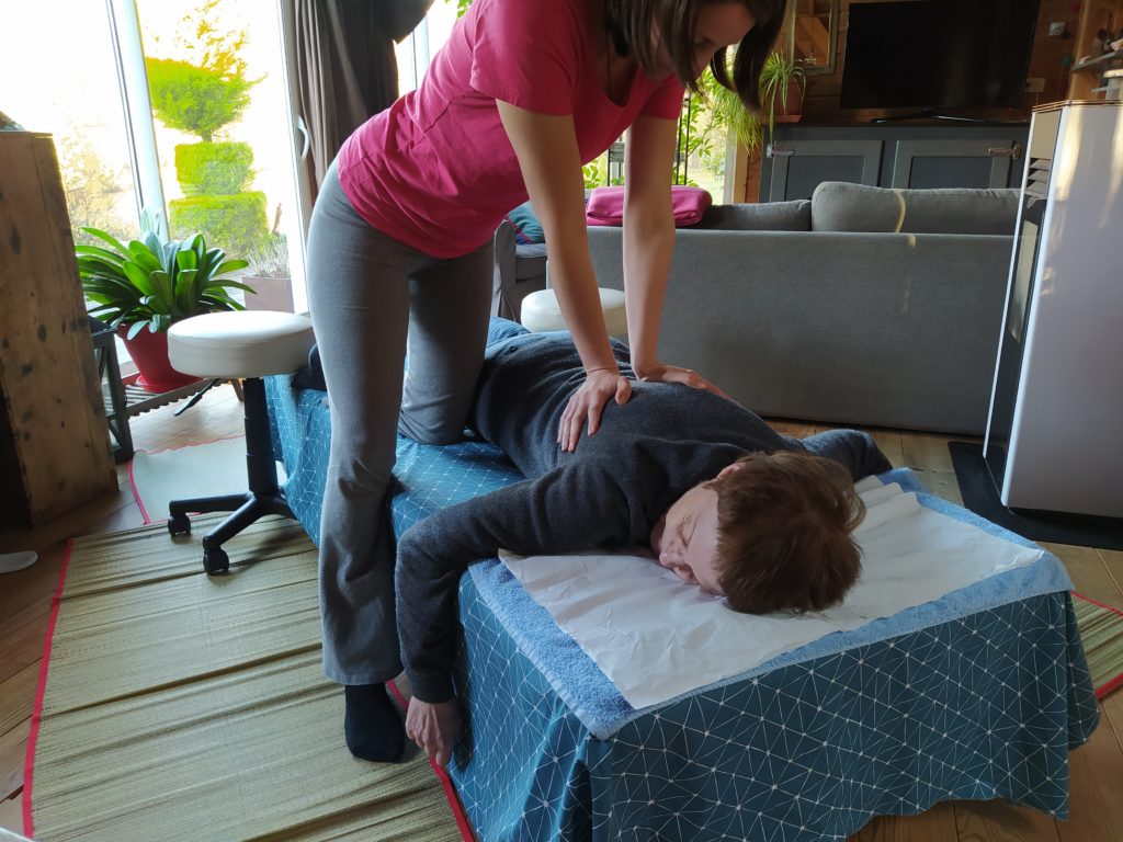 Shiatsu sur table